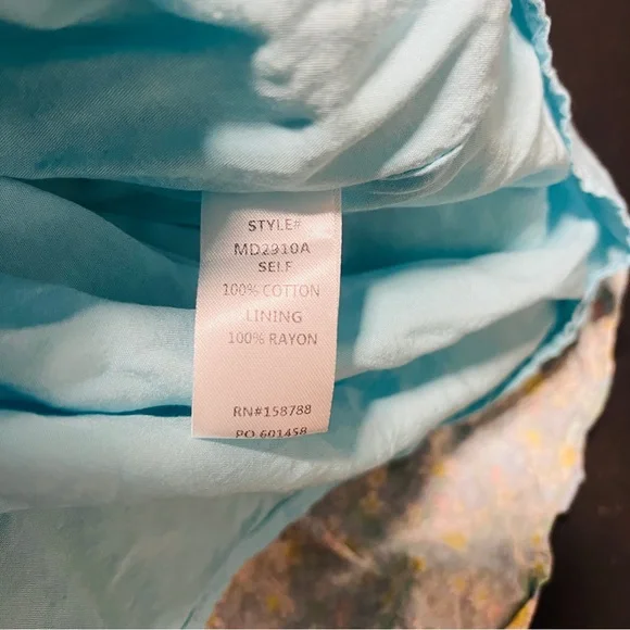 Anthropologie Mable Med Floral Print Puff Sleeve Babydoll Pleated Line Dress EUC - Picture 10 of 11